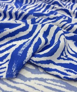 Zebra Alaçatı Viskon Kumaş Mavi