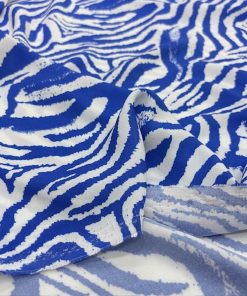 Zebra Alaçatı Viskon Kumaş Mavi
