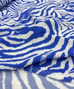 Zebra Alaçatı Viskon Kumaş Mavi