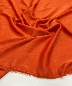 Bambu İpeksi Cupro Kumaş Orange YVZ