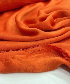 Bambu İpeksi Cupro Kumaş Orange YVZ