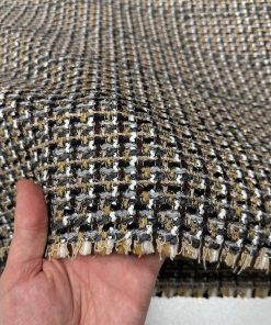 İtalyan Premium Kalite Şanel Kumaş Kahve SRVT