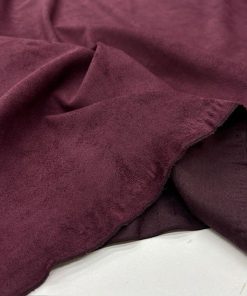 Lüks Süet Kumaş Bordo
