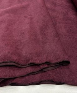 Lüks Süet Kumaş Bordo