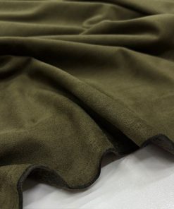 Lüks Süet Kumaş Haki Yeşili