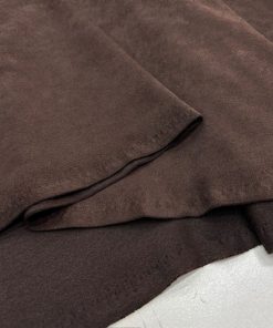 Lüks Süet Kumaş Kahverengi