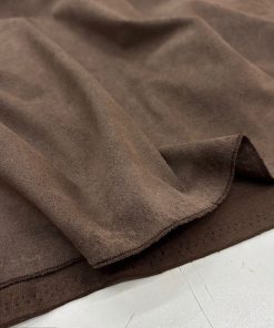 Lüks Süet Kumaş Vizon Kahve