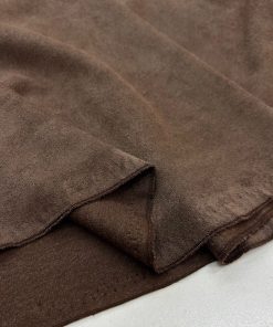 Lüks Süet Kumaş Vizon Kahve