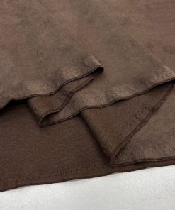 Lüks Süet Kumaş Vizon Kahve