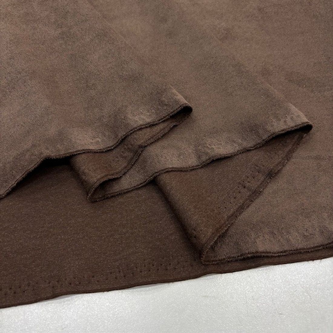 Lüks Süet Kumaş Vizon Kahve