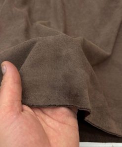 Lüks Süet Kumaş Vizon Kahve