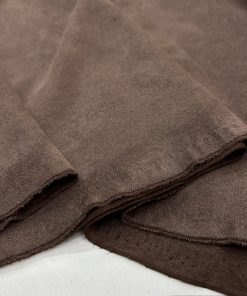Lüks Süet Kumaş Vizon Kahve