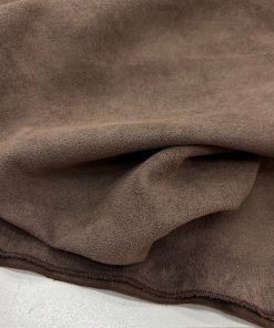 Lüks Süet Kumaş Vizon Kahve