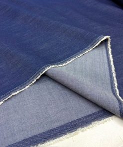 Mavi Pamuklu Lüks Tensel Kot Kumaş