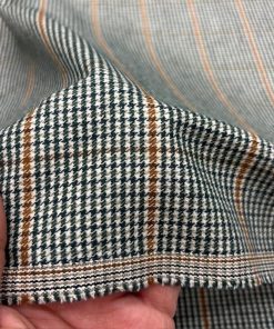 Vintage Lüks Flanel Kumaş Yeşil SRVT