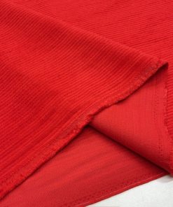 Zara Fitilli Koton Kadife Kumaş Açık Kırmızı YVZ