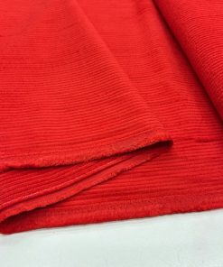 Zara Fitilli Koton Kadife Kumaş Açık Kırmızı YVZ