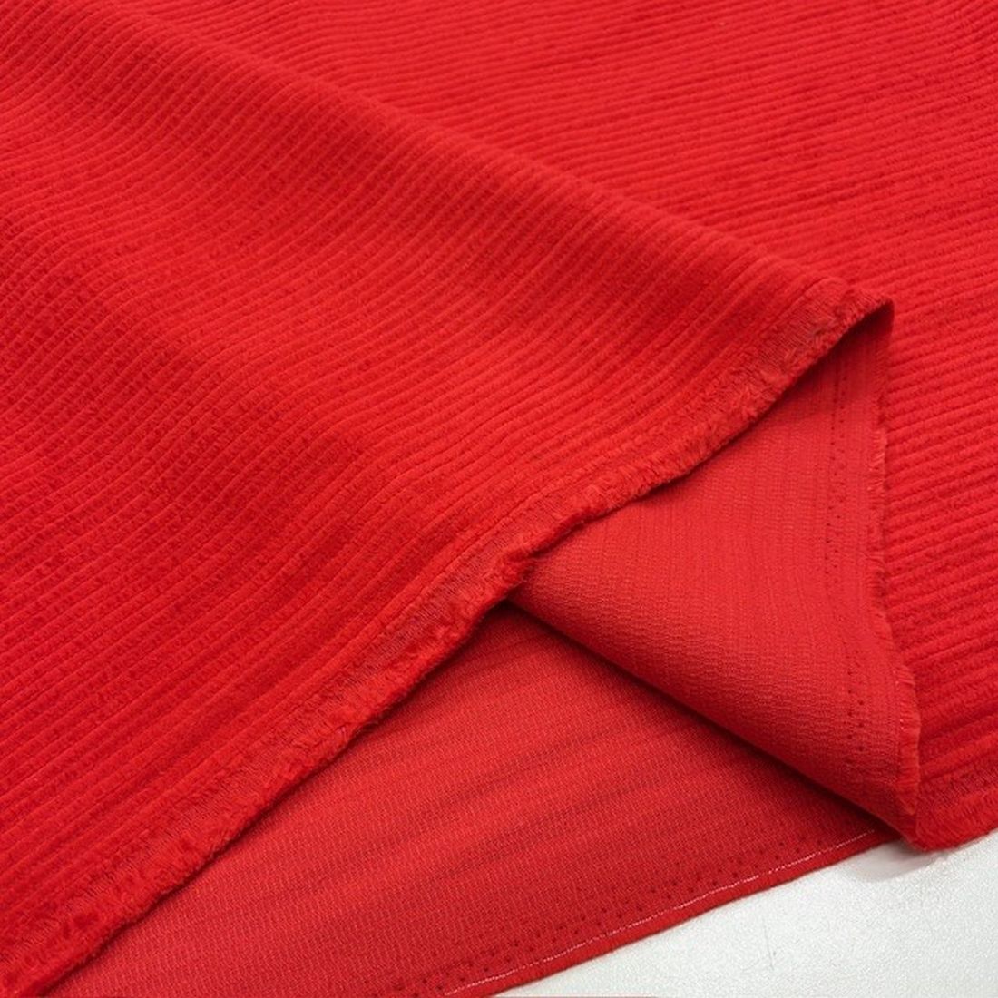 Zara Fitilli Koton Kadife Kumaş Açık Kırmızı YVZ