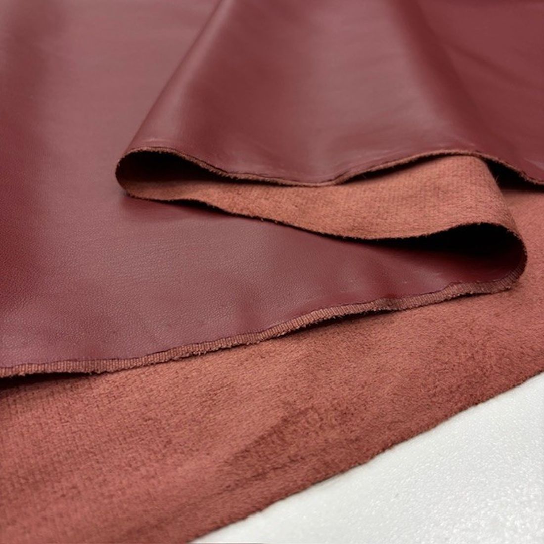 Zara Süet Deri Kumaş Kızıl Kiremit