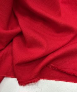 Ağaç Kabuğu Aerobin Keten Kumaş Kırmızı YVZ