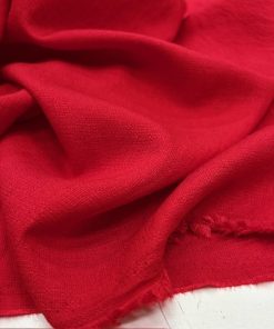 Ağaç Kabuğu Aerobin Keten Kumaş Kırmızı YVZ