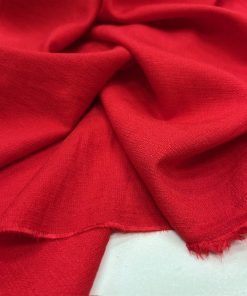 Ağaç Kabuğu Aerobin Keten Kumaş Kırmızı YVZ