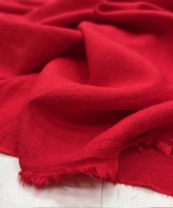 Ağaç Kabuğu Aerobin Keten Kumaş Kırmızı YVZ