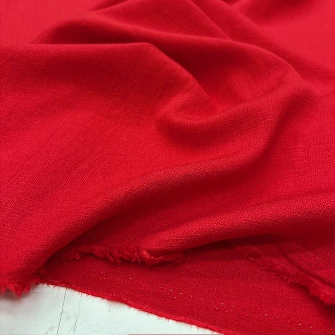 Ağaç Kabuğu Aerobin Keten Kumaş Kırmızı YVZ