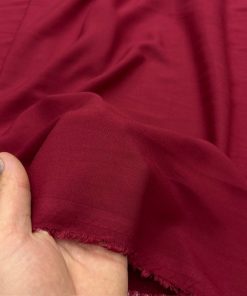 Bordo Pamuk Viskon Kumaş