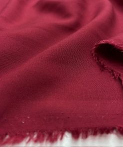 Bordo Pamuk Viskon Kumaş