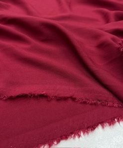 Bordo Pamuk Viskon Kumaş