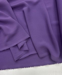 Double İtalyan Krep Kumaş Açık Mor