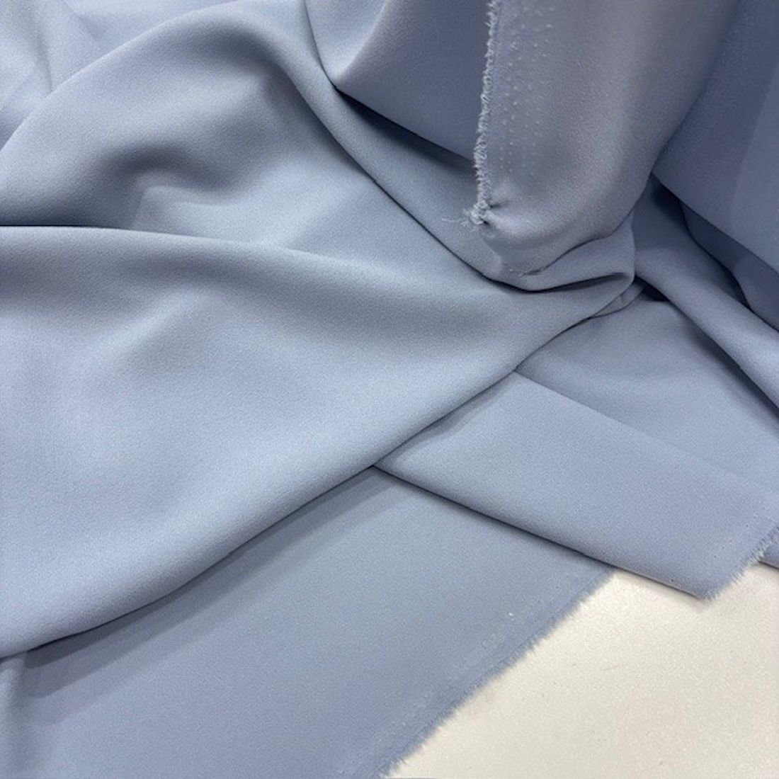 Double İtalyan Krep Kumaş Buz Mavisi