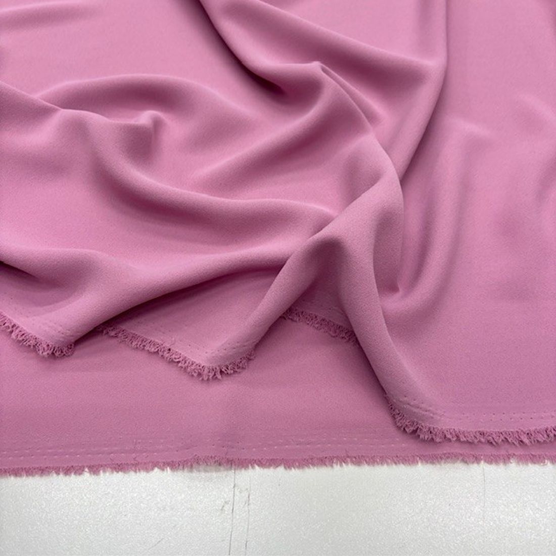 Double İtalyan Krep Kumaş Pudra Pembe