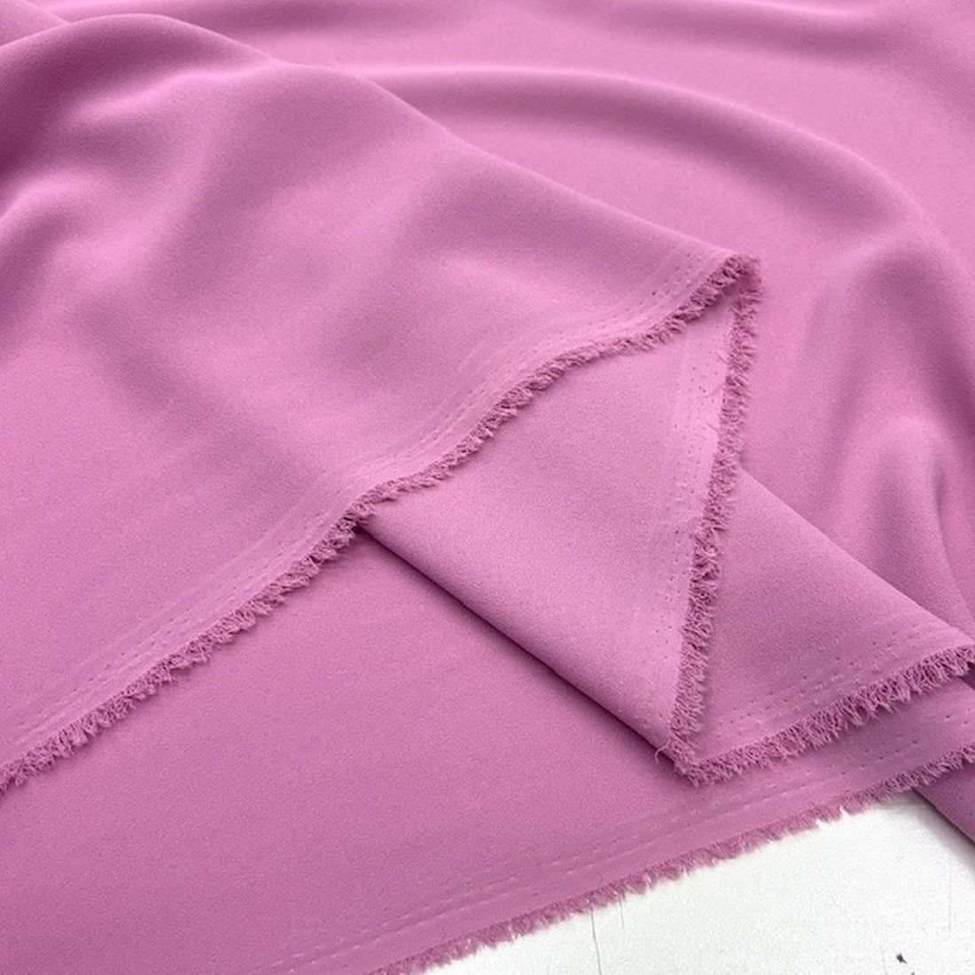 Double İtalyan Krep Kumaş Pudra Pembe