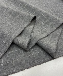 Gri Ekoseli Yumuşak Flanel Kumaş SRVT