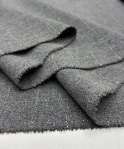 Gri Ekoseli Yumuşak Flanel Kumaş SRVT