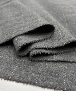Gri Ekoseli Yumuşak Flanel Kumaş SRVT