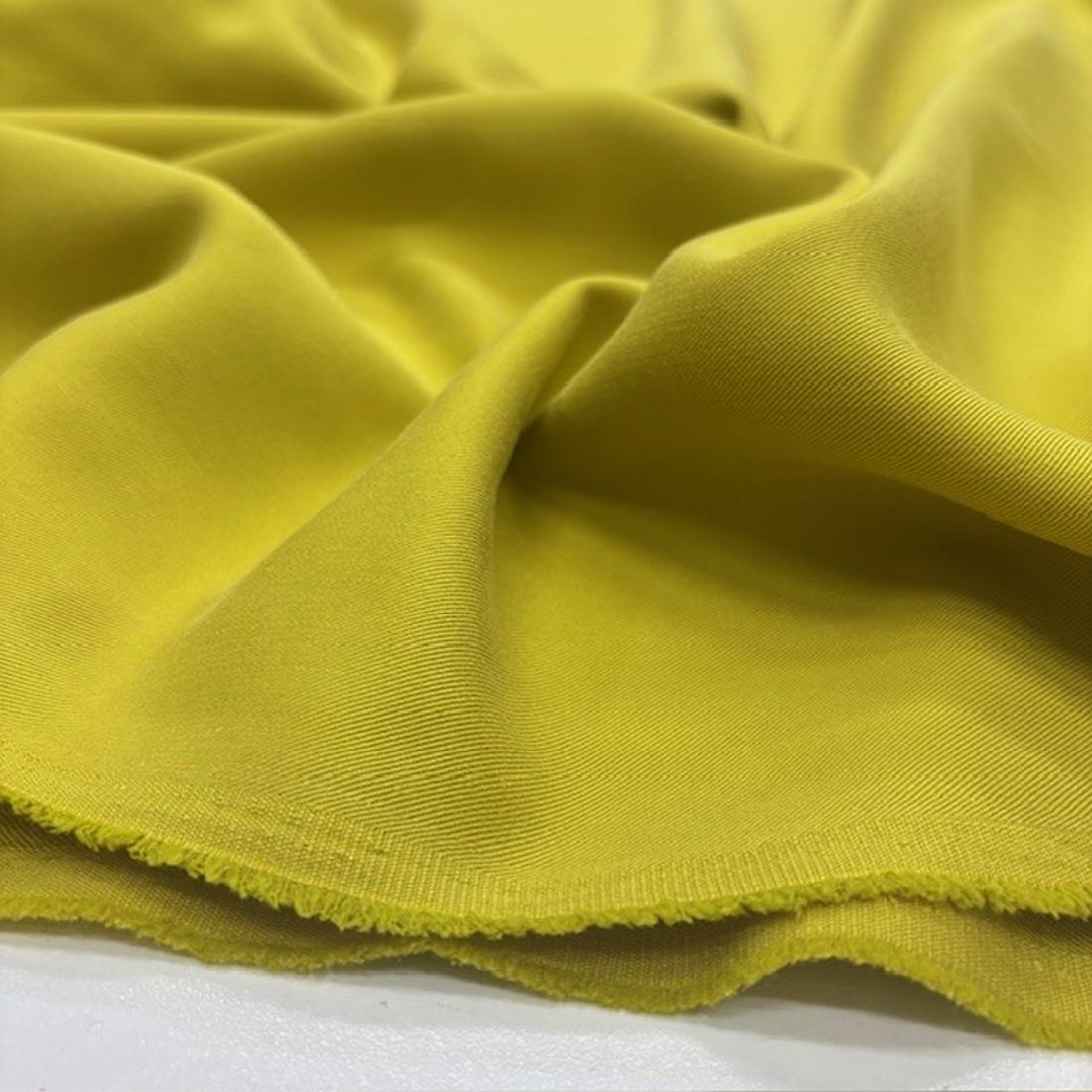 Taşlanmış Koton Cupra Kumaş Soft Sarı