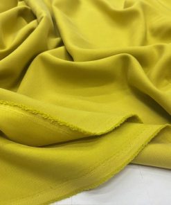 Taşlanmış Koton Cupra Kumaş Soft Sarı