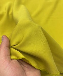 Taşlanmış Koton Cupra Kumaş Soft Sarı