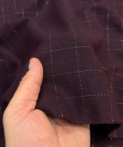 Vişne Çürüğü Ekoseli Yumuşak Flanel Kumaş SRVT