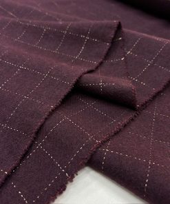 Vişne Çürüğü Ekoseli Yumuşak Flanel Kumaş SRVT