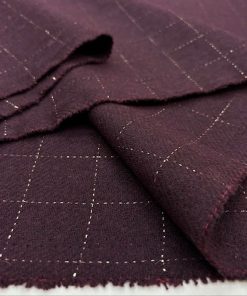 Vişne Çürüğü Ekoseli Yumuşak Flanel Kumaş SRVT