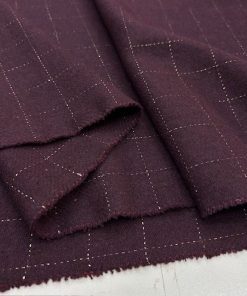 Vişne Çürüğü Ekoseli Yumuşak Flanel Kumaş SRVT