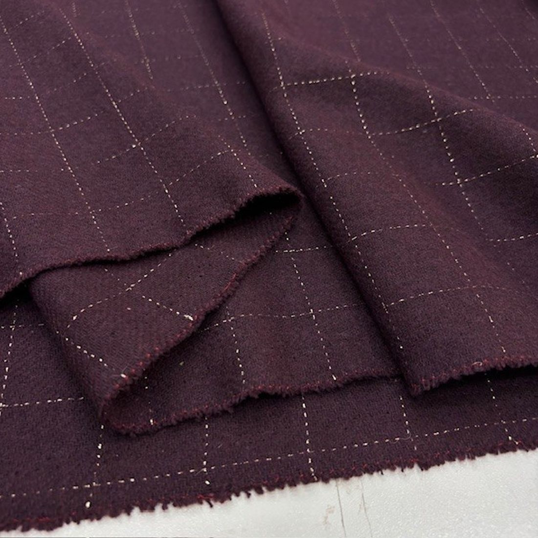 Vişne Çürüğü Ekoseli Yumuşak Flanel Kumaş SRVT