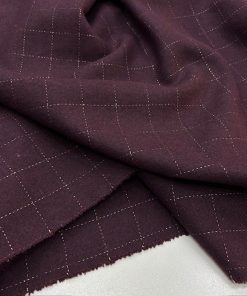 Vişne Çürüğü Ekoseli Yumuşak Flanel Kumaş SRVT