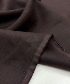 100% Keten Kumaş Koyu Kahve UGR