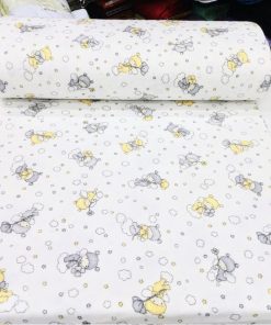 Çiften Bebek Bulut Desenli Pazen Kumaş