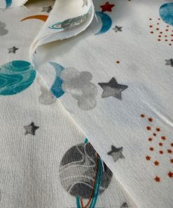 Çiften Nasa Uzay Desenli Pazen Kumaş Arv